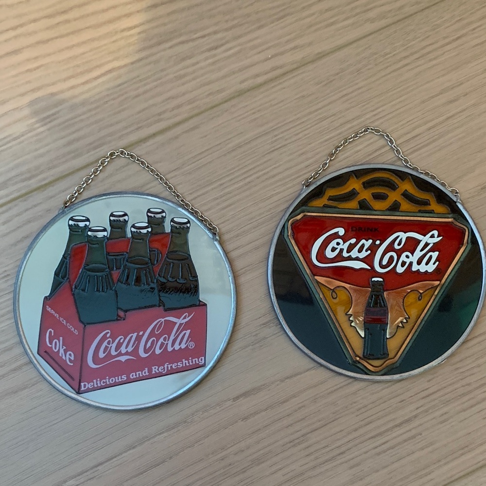 Coca-Cola Vintage Style Glass Ornaments